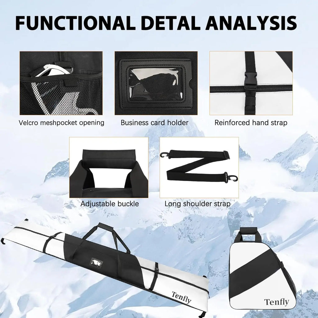 Snow Ski and Boot Bag Combo