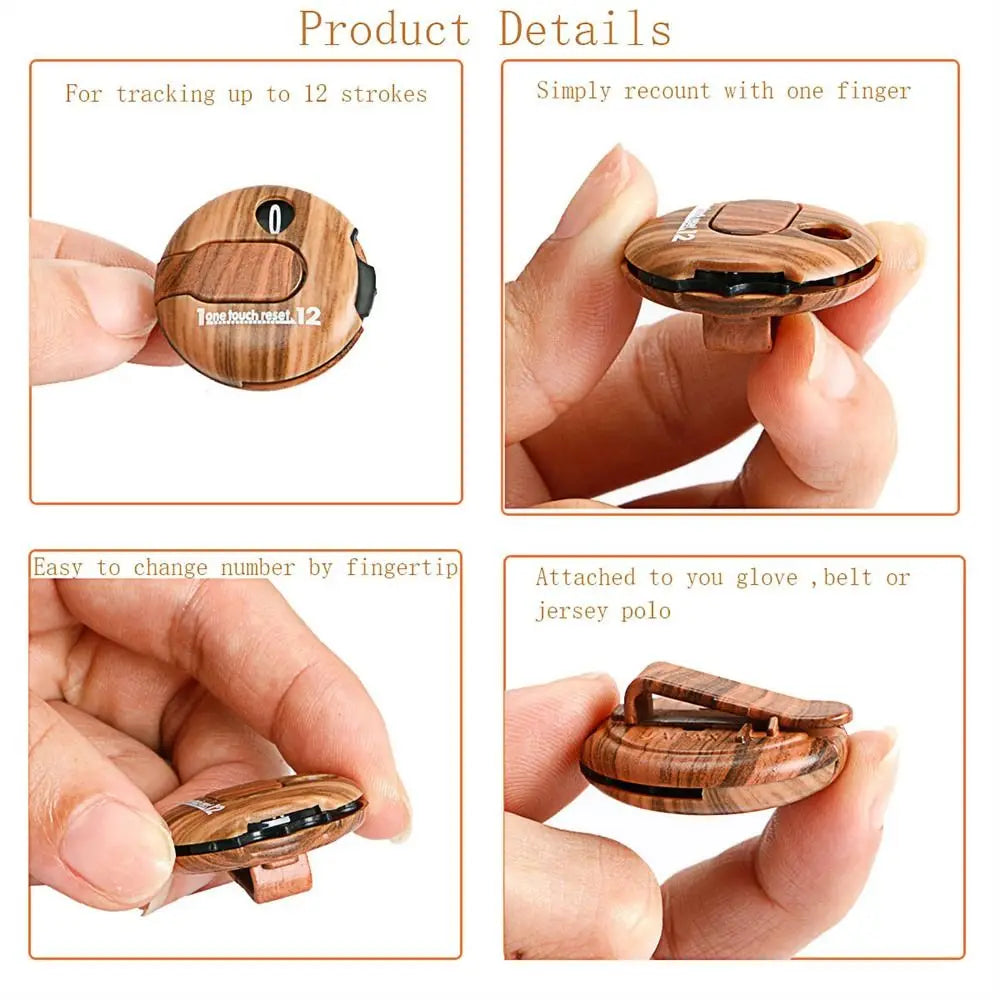 Golf Shot Counter Easy Reset With Clip Golf Scorekeeper Golf Stroke Indicator Score Keeping Device Golf Stroke Counter