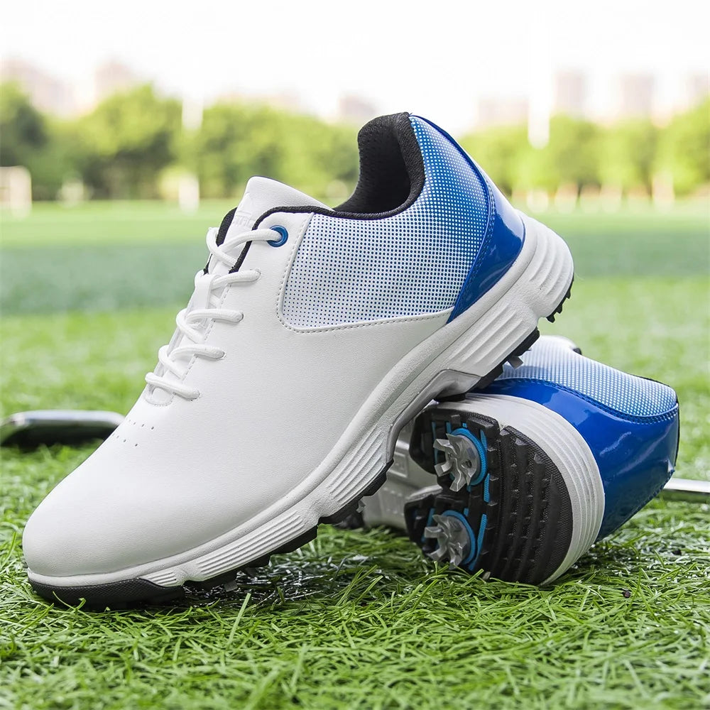 Men Waterproof Golf Sneakers Anti Slip