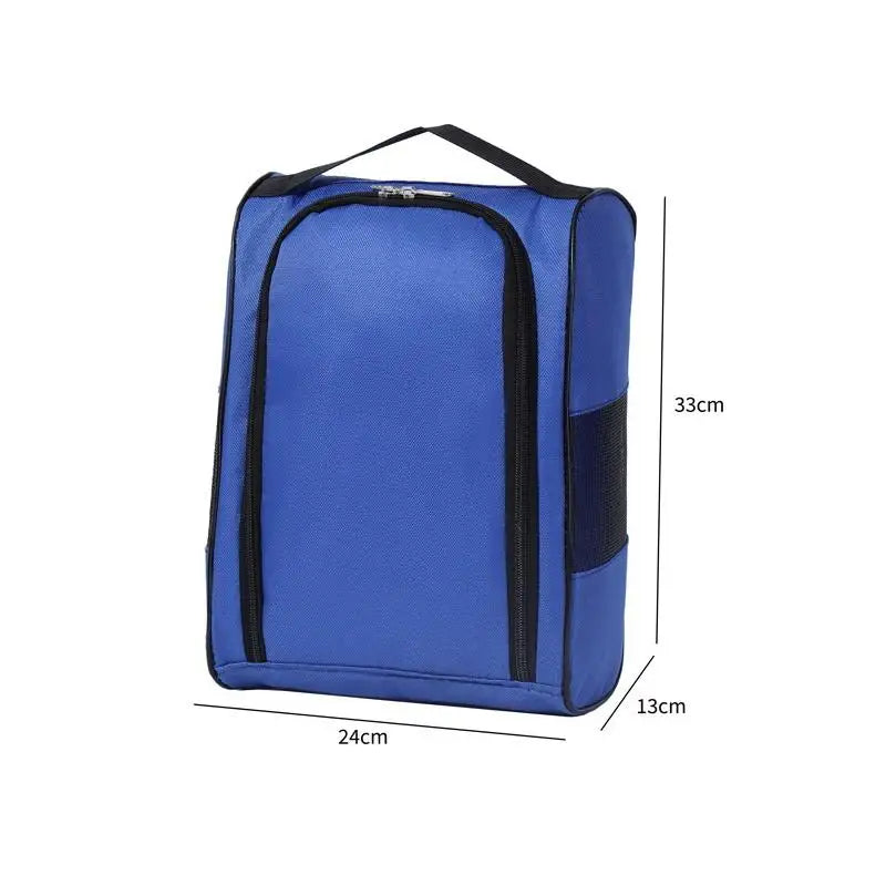 SU Portable Golf Shoe Bag Oxford Cloth Shoe Carrier Bags Breathable Lightweight Golf Handbag Dustproof Football Tennis Shoe Bag