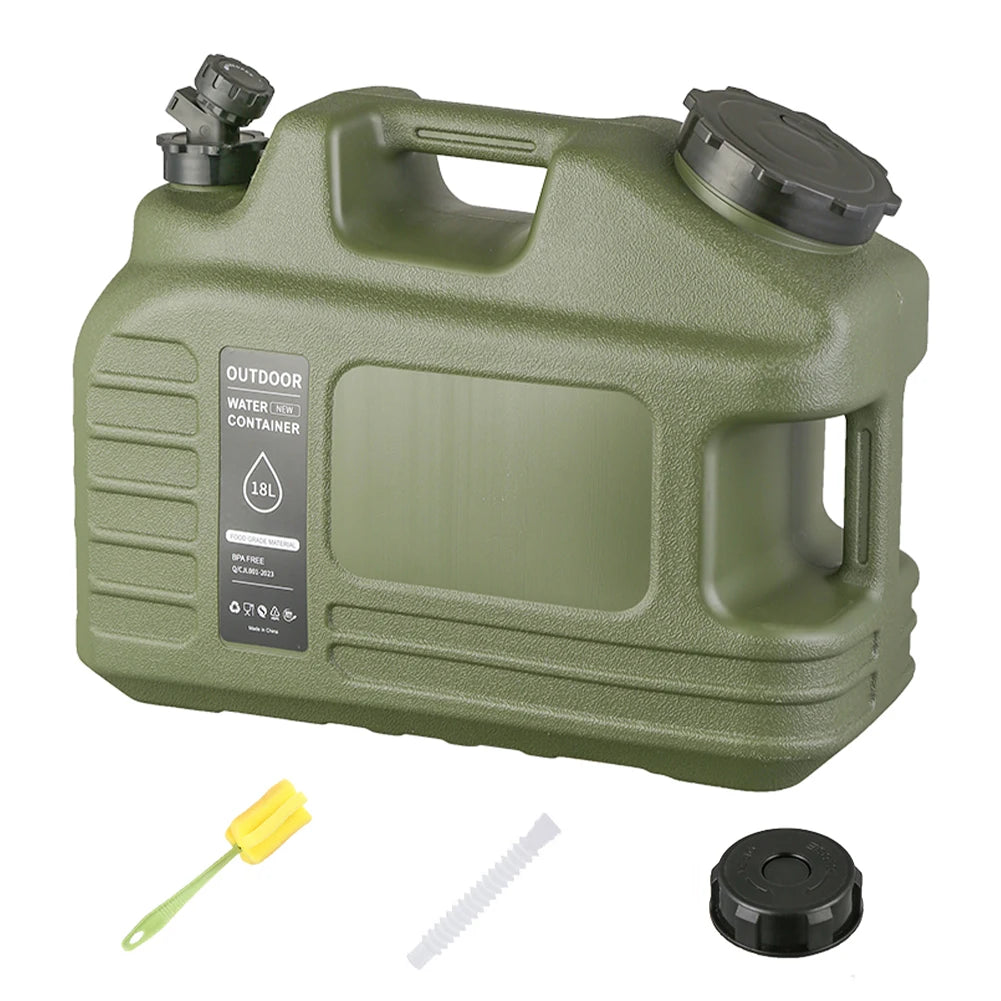 18L Water Container with Detachable Faucet Portable Tank