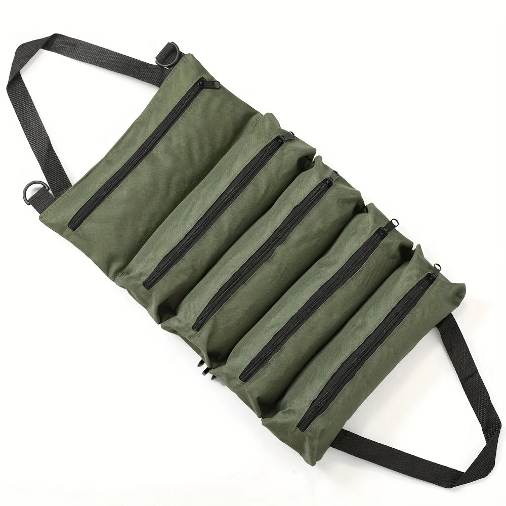 Heavy-Duty Roll-Up Tool Bag Multi-Tool Organizer All-in-One
