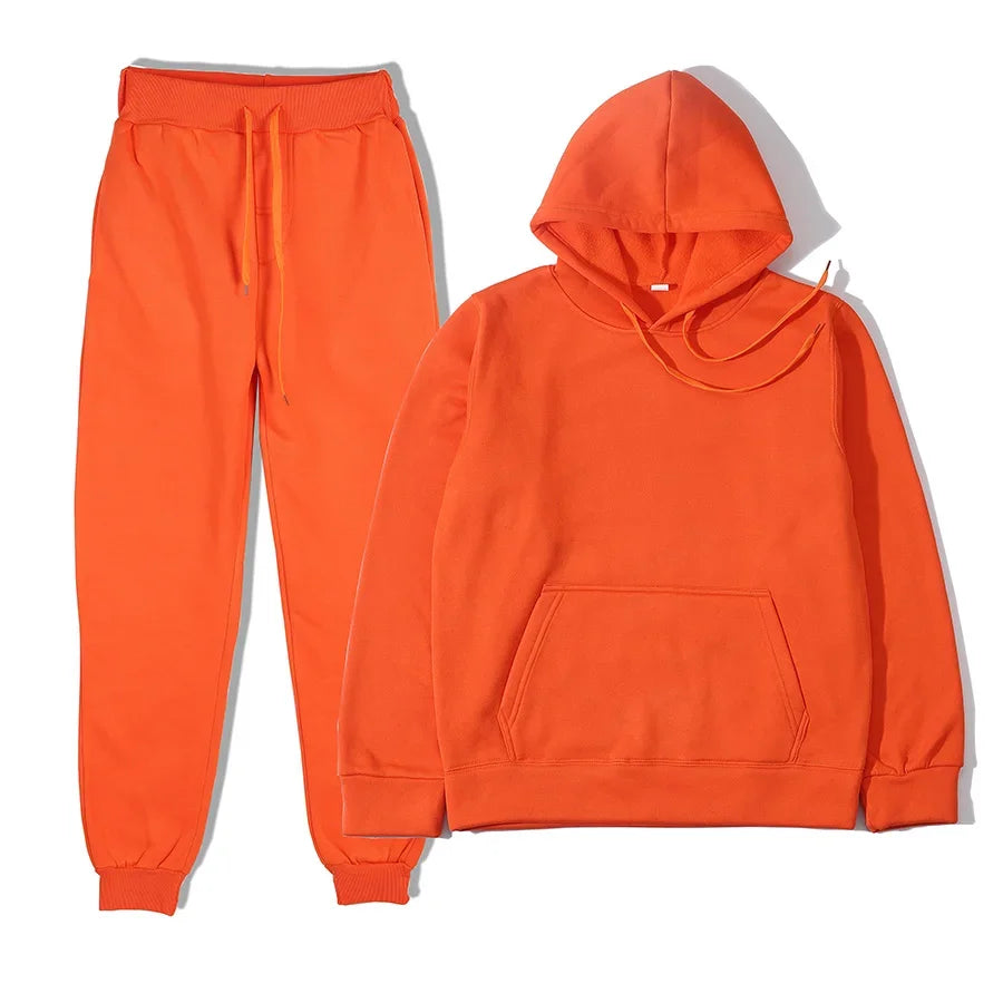 Men's sports suit fashion sports suit hooded pants two-piece set running casual sports shirt sports pants men's clothing