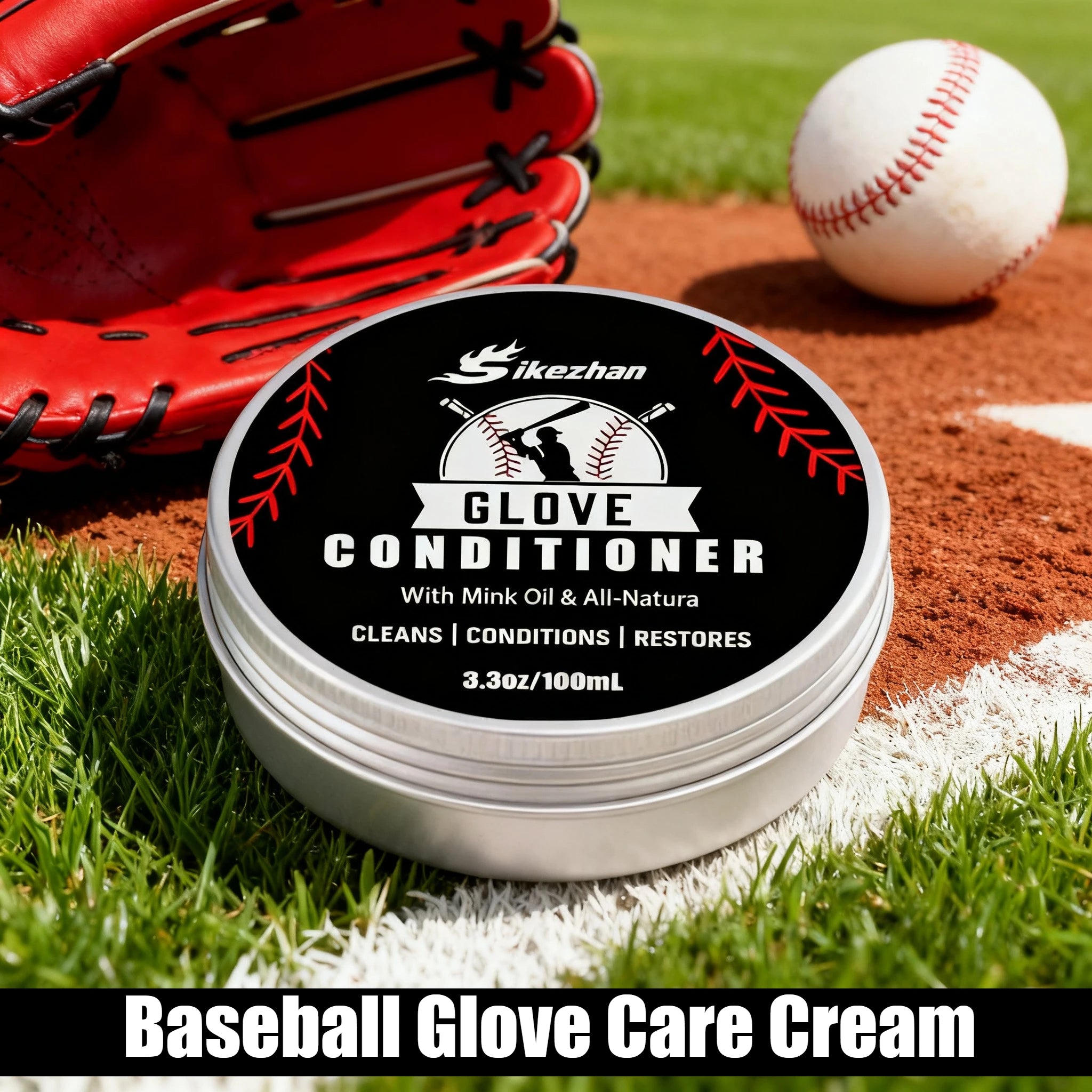 Professional Leather Conditioner for Baseball - Softball Gloves and All Leather Sports Equipment