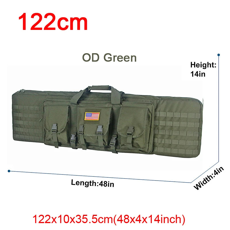 ARMY 32 38 42 48 inch Tactical Double Rifle Case