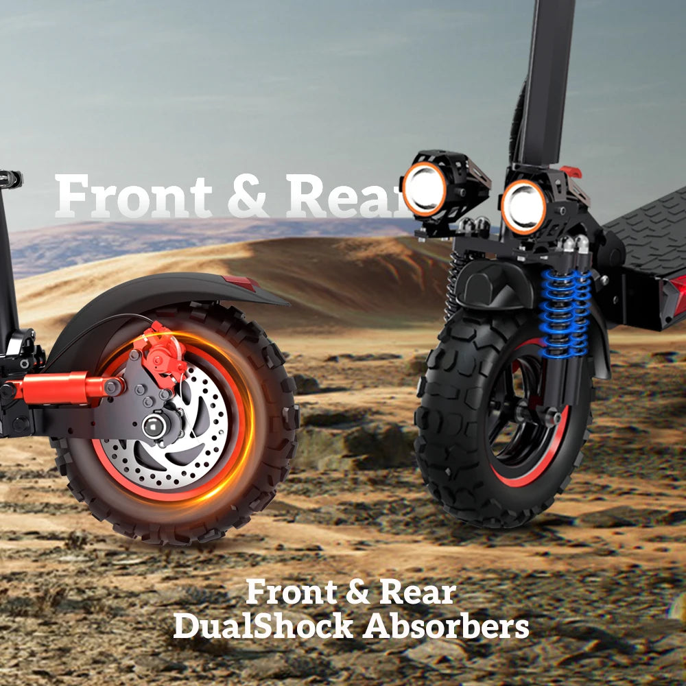 Off-road Electric Scooter with Seat -  Foldable