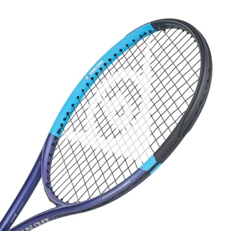 FX500 Tour Tennis Racket Blue/Black V26 for Professional Carbon Fiber Frame Enhanced Grip and Control