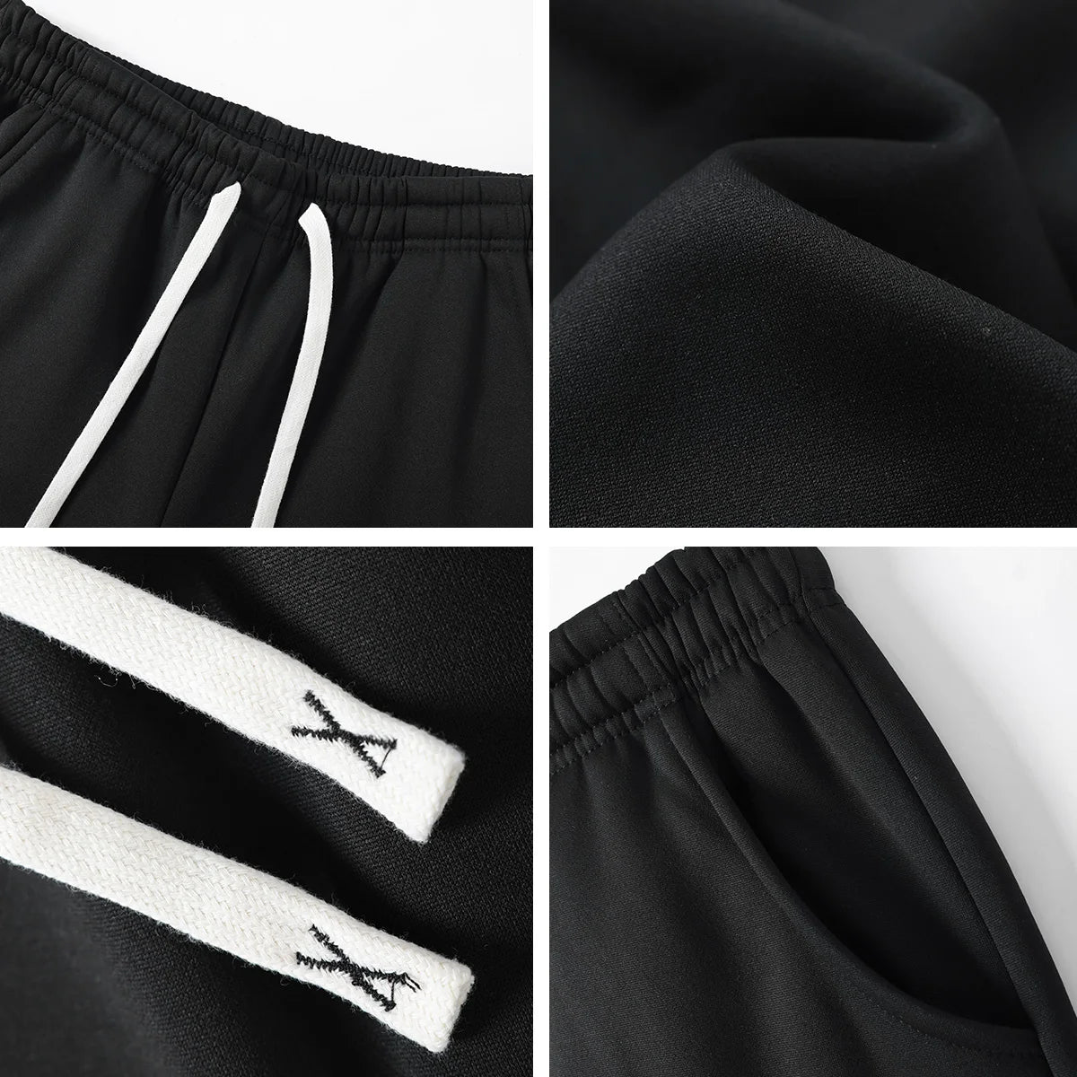 Men's 4-piece casual pants, solid color