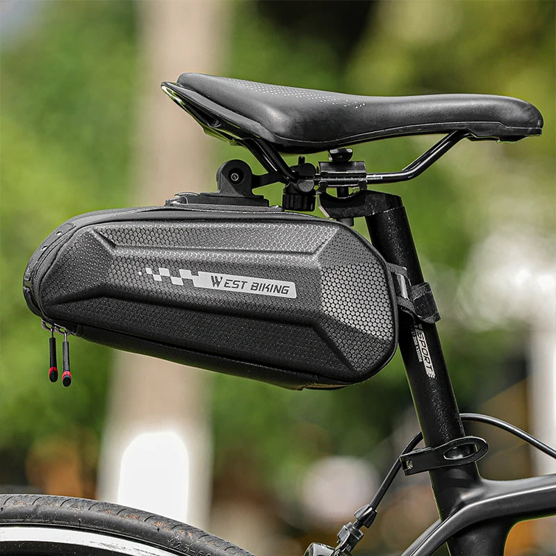 Bicycle Saddle Bag Waterproof Hard Shell