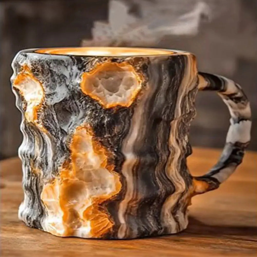 Mineral Colored Crystal Mug - Coffee Cup