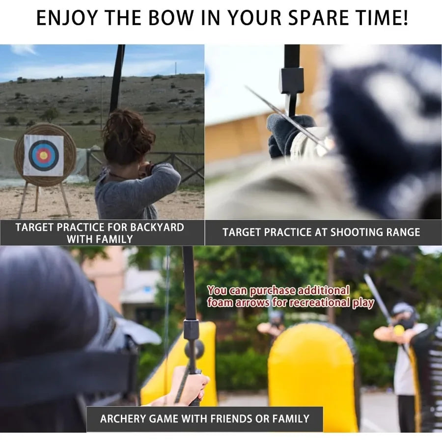 Archery Bow and Arrow Set for Adult - 20lbs Left and Right Handed