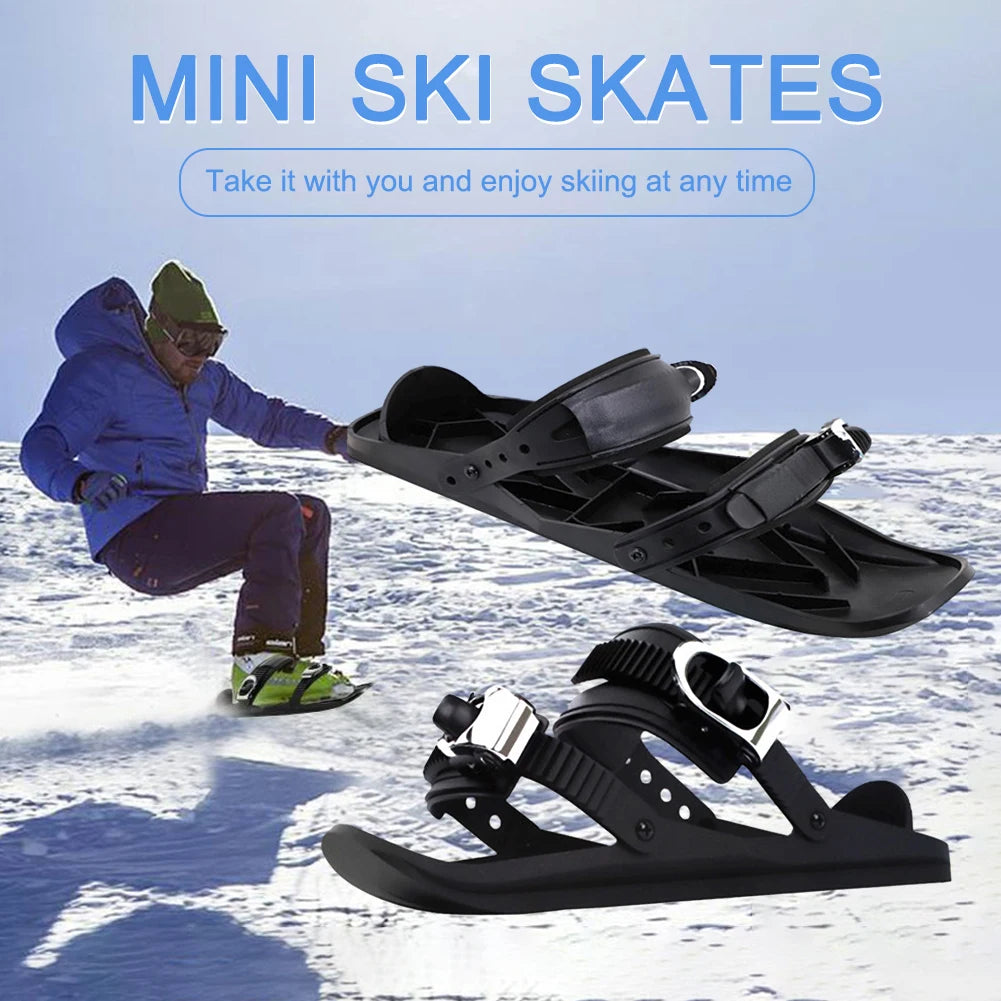Short - Mini Skating Ski Shoes Portable Adjustable Boot