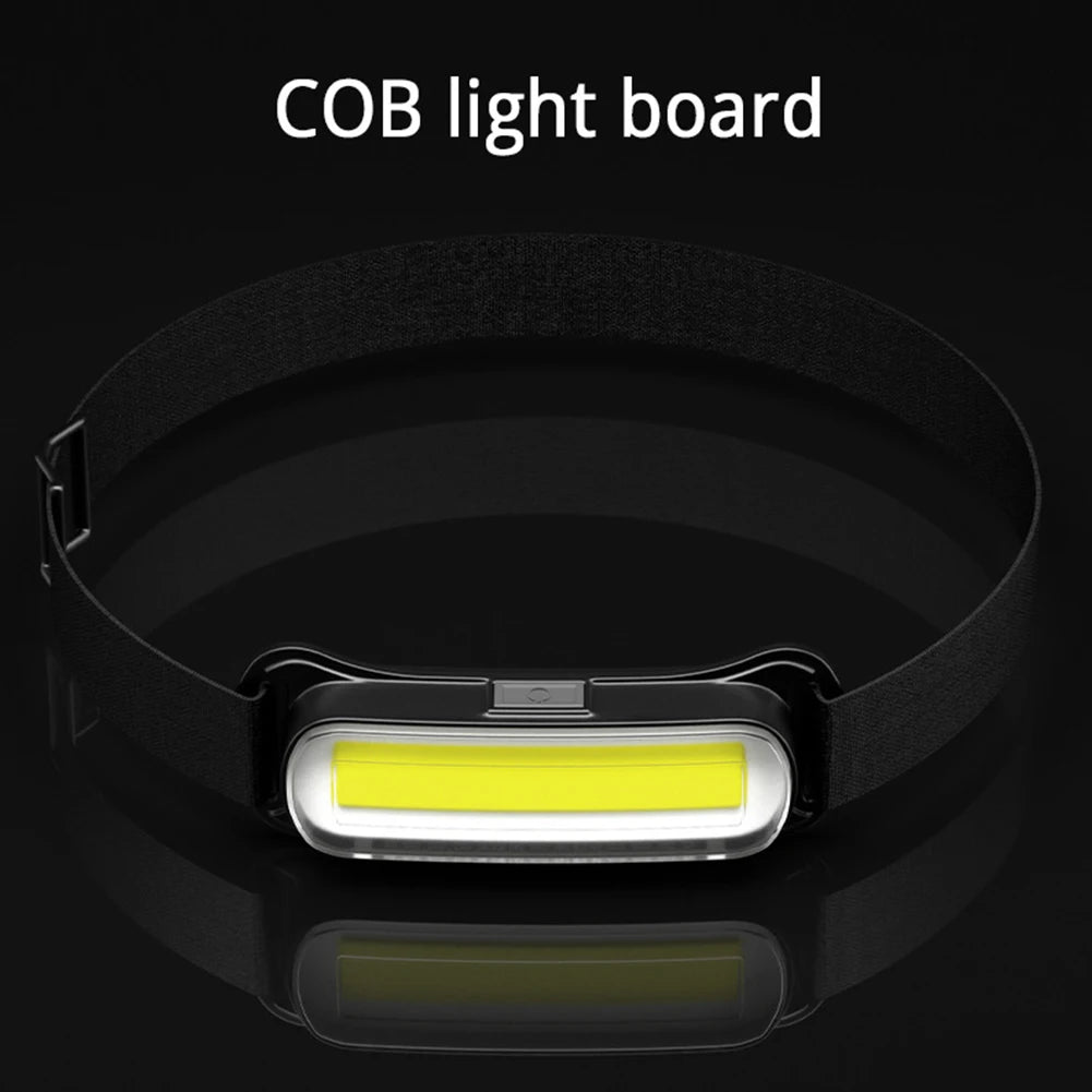 USB Rechargeable LED Headlamp 3 Modes Flashlight Adjustable Headband