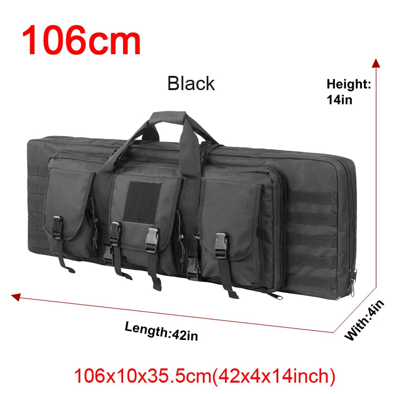 ARMY 32 38 42 48 inch Tactical Double Rifle Case
