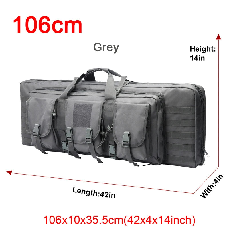 ARMY 32 38 42 48 inch Tactical Double Rifle Case