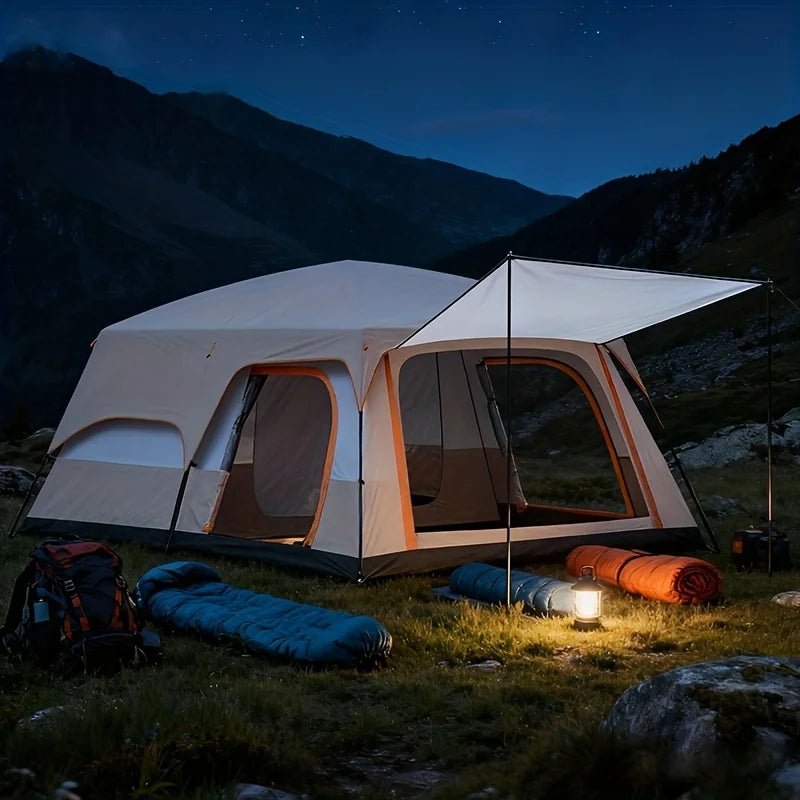 4-6 Person Camp Tent, Sunscreen, Anti-mosquito, Portable Tent, Suitable For Outdoor Camping