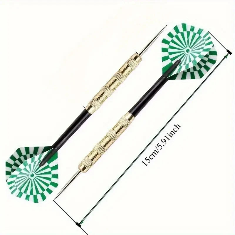 18 pcs/set of professional darts combination with steel tips durable and improved accuracy suitable for training and competition