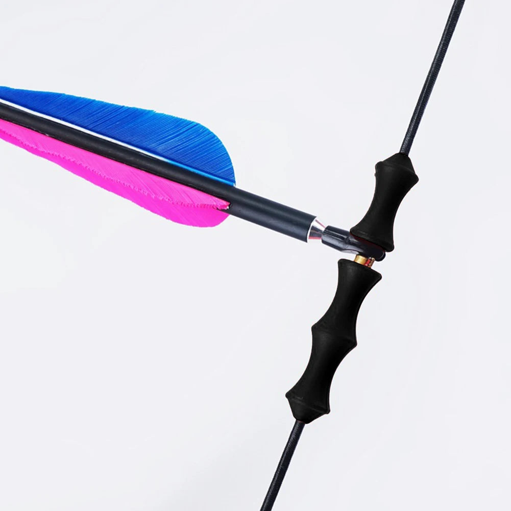 1 Set Bowstring Finger Saver Tab Silicone Finger Guard Protector