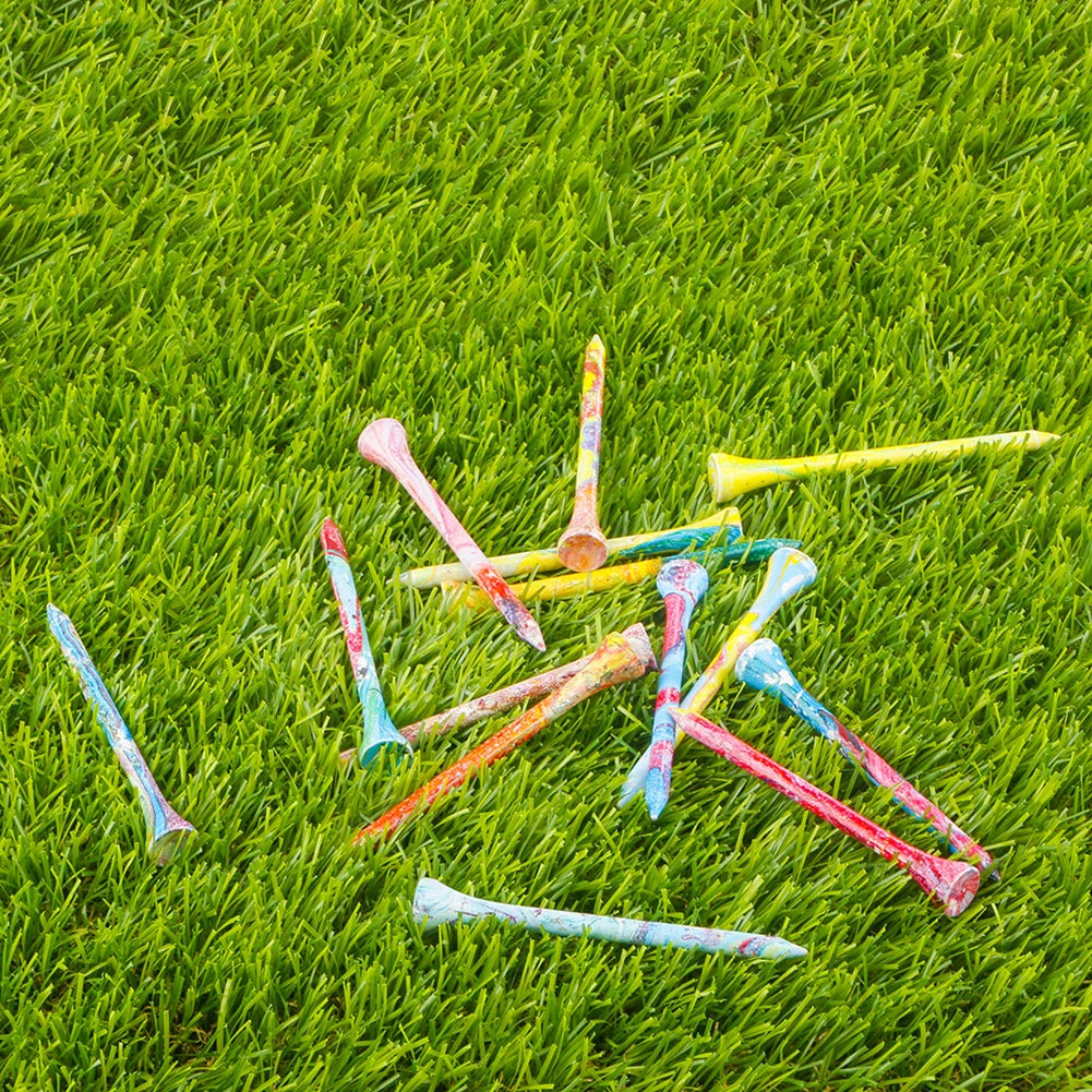 50Pcs Golf Wood Tees Mixed Color
