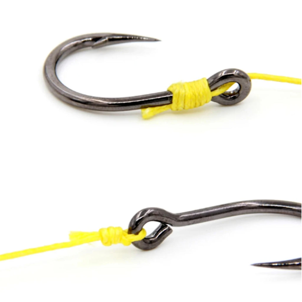 100 pcs Iseama Fishing Hooks Size 3-12 Black with Loop High Carbon Steel for Wild Fishing Fly Fishing tools