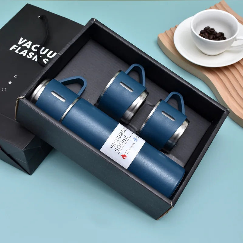 500ML Stainless Steel Thermos Vacuum Flask Gift Set
