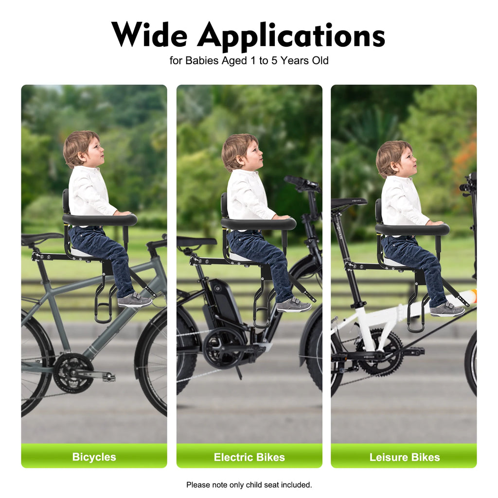 Bike Seat Mounted Child Carrier For Children 1~5 Years Old Kids