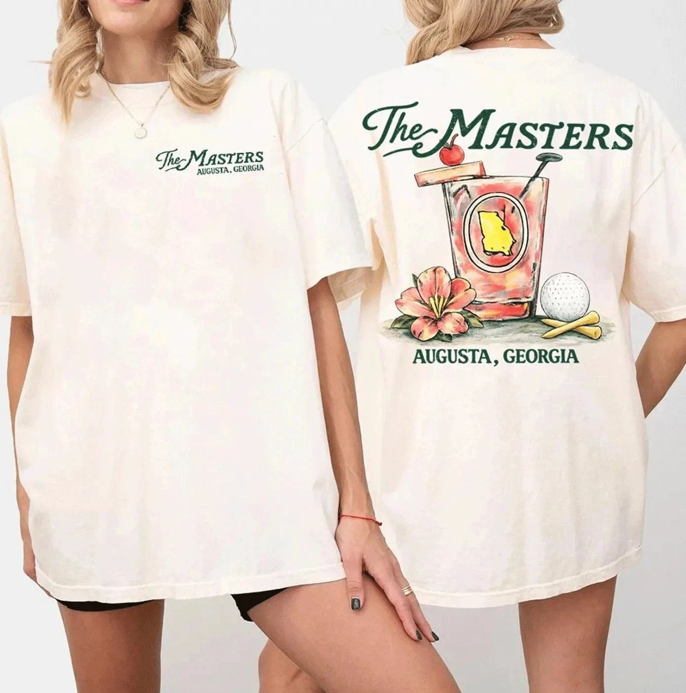 2026 Augusta Masters Golf Shirt T-shirt Daily Outdoor Retro Men's and Women's T-shirt Fan Commemorative Printed T-shirt