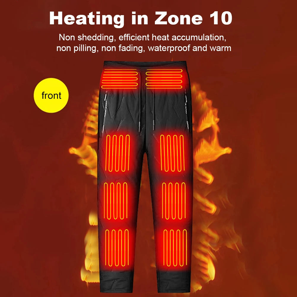 USB Unisex Self Heating Trousers Waterproof - Thermal