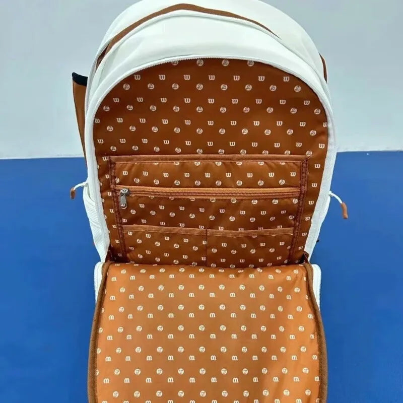 Wilson Tennis Bag Holds 2 Tennis Rackets  Shoulder Bag Court Racket Bag Men Women