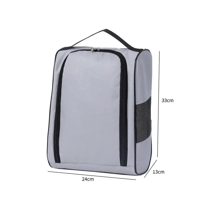 SU Portable Golf Shoe Bag Oxford Cloth Shoe Carrier Bags Breathable Lightweight Golf Handbag Dustproof Football Tennis Shoe Bag