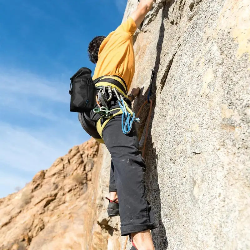 Bouldering Chalk Bag Waterproof Multifunctional With Adjustable Belt For Rock Climbing