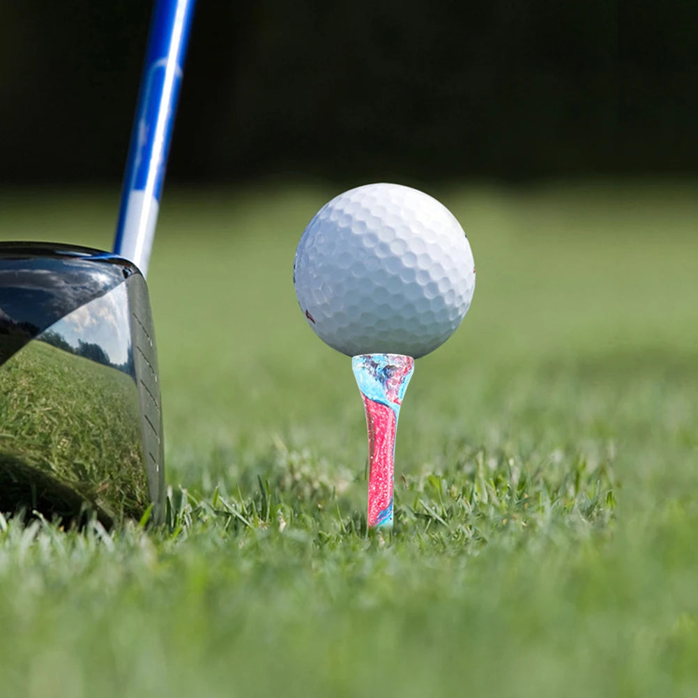 50Pcs Golf Wood Tees Mixed Color