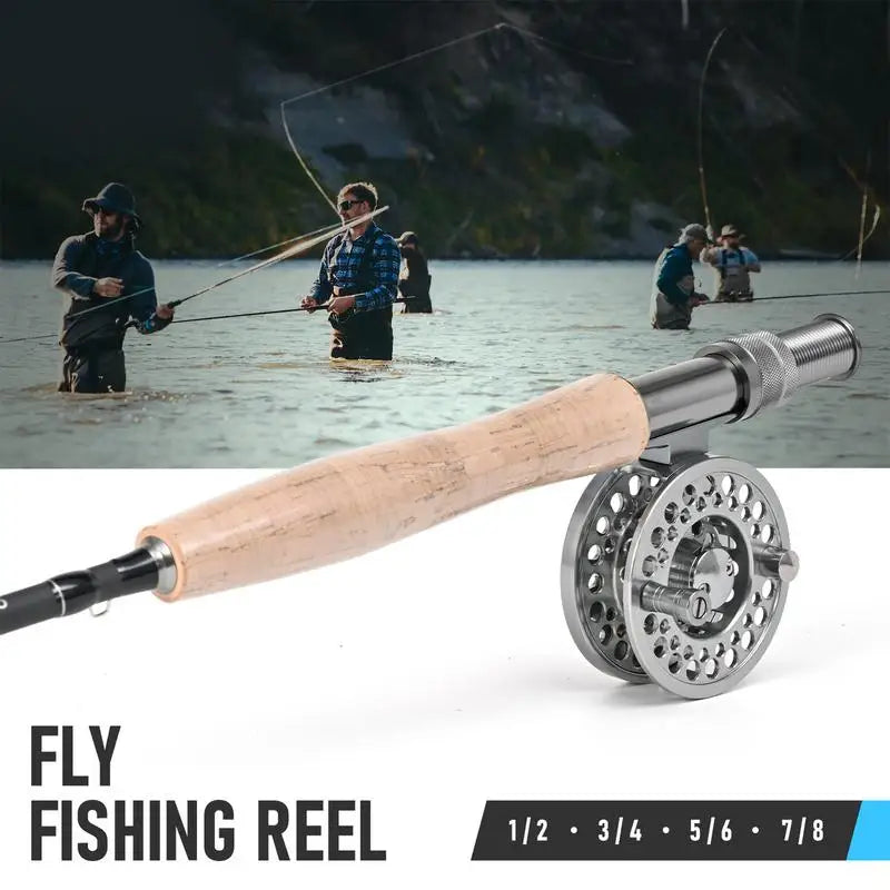 Fly Fishing Reel With Aluminum Alloy Reel For Lake Stream - Saltwater Fishing