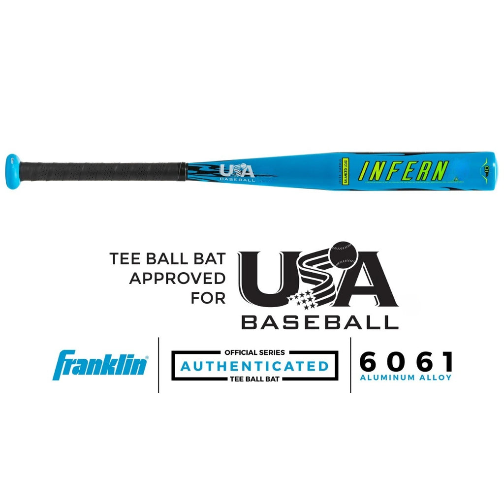 Franklin Sports Blue Inferno Tee Ball Set - Youth 25"