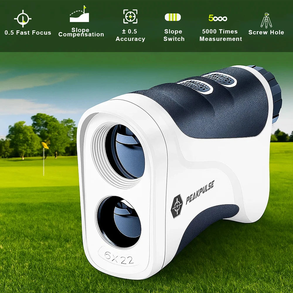 650 Yards Golf Laser Rangefinder with Slope Switch and Replaceable Battery
