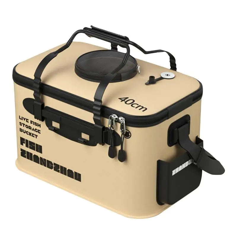 Folding Live Fish Bucket - Portable Water Tank