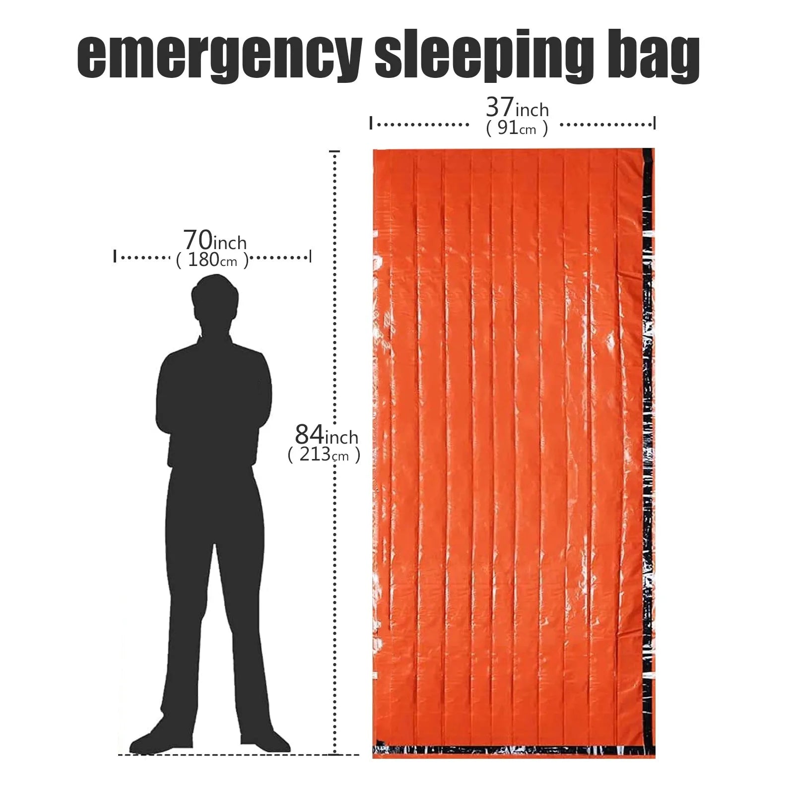 Emergency Sleeping Bag - Mylar - Waterproof Lightweight