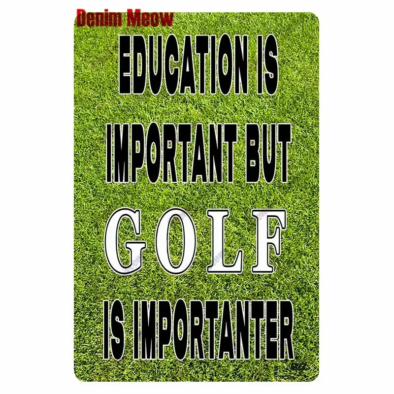 Vintage Golf Life Metal Wall Art Playing Golf Pin Up Girl Tin Sign Retro The Golf Father Decoration Club Home Decor 8x12 inch