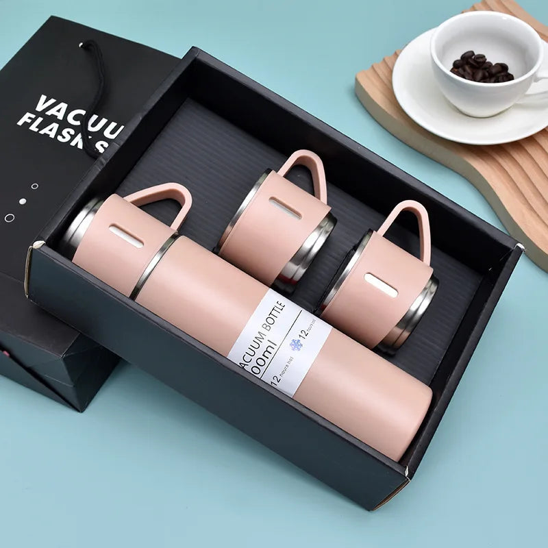 500ML Stainless Steel Thermos Vacuum Flask Gift Set