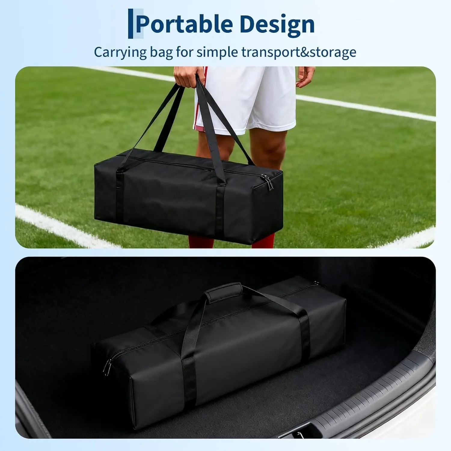 6X4 FT Portable Soccer Goal for Backyard – Heavy Duty Steel Frame