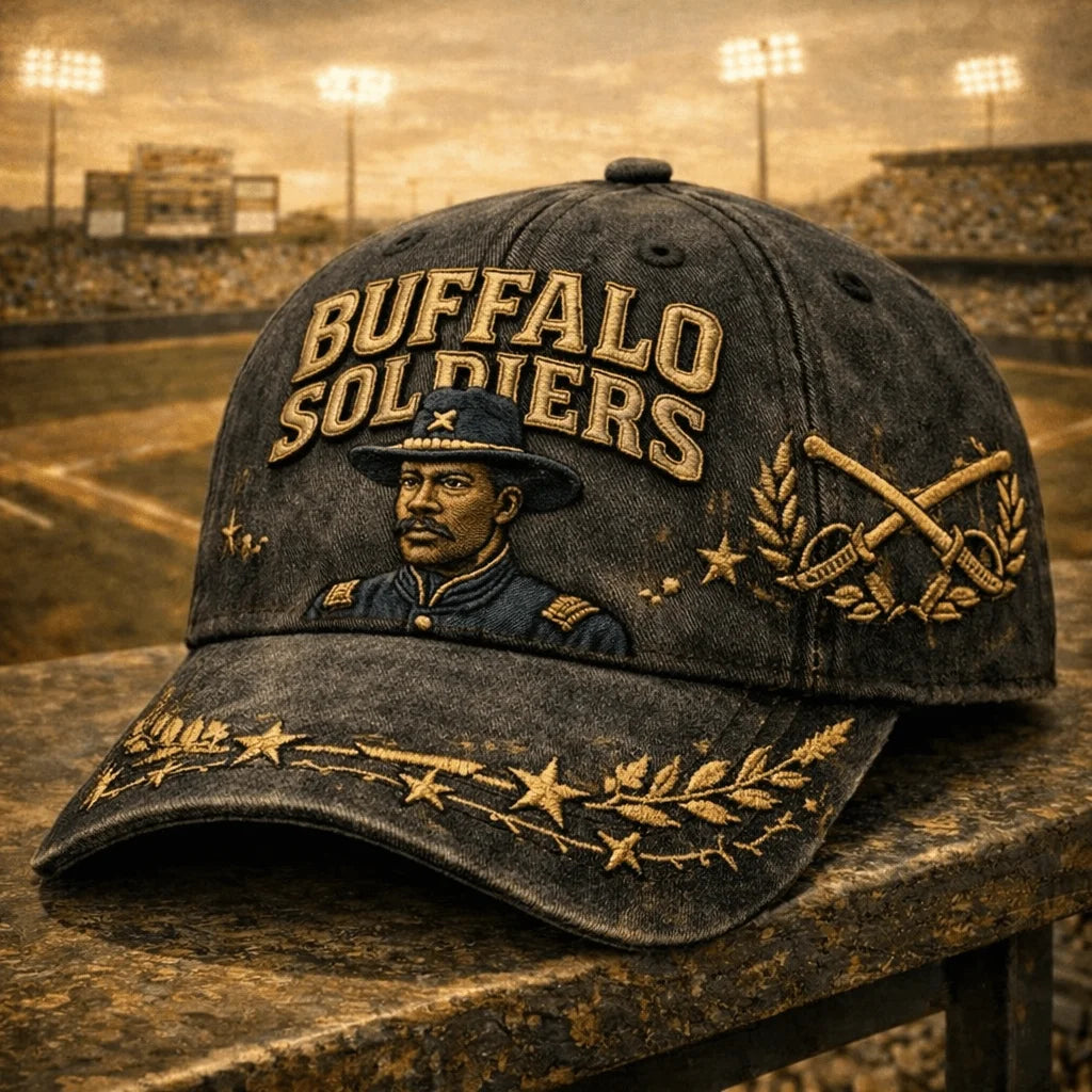 Buffalo Soldiers Historic Cavalry Baseball Cap - African American Military Heritage Hat Suitable for American History Supporters
