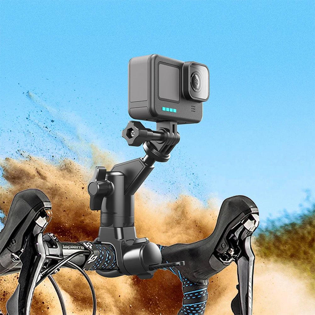 Handlebar Mount Bracket 360 Rotating Motorcycle Bike Camera Holder for Insta360 DJI Action Camera