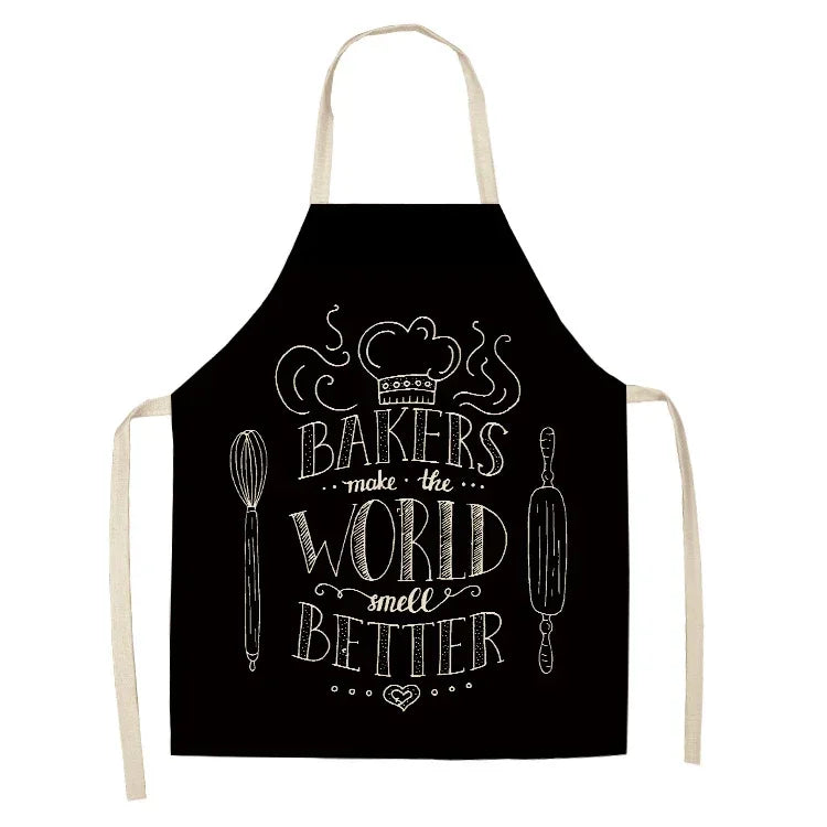 Kitchen Aprons for Women Cotton Linen Bibs