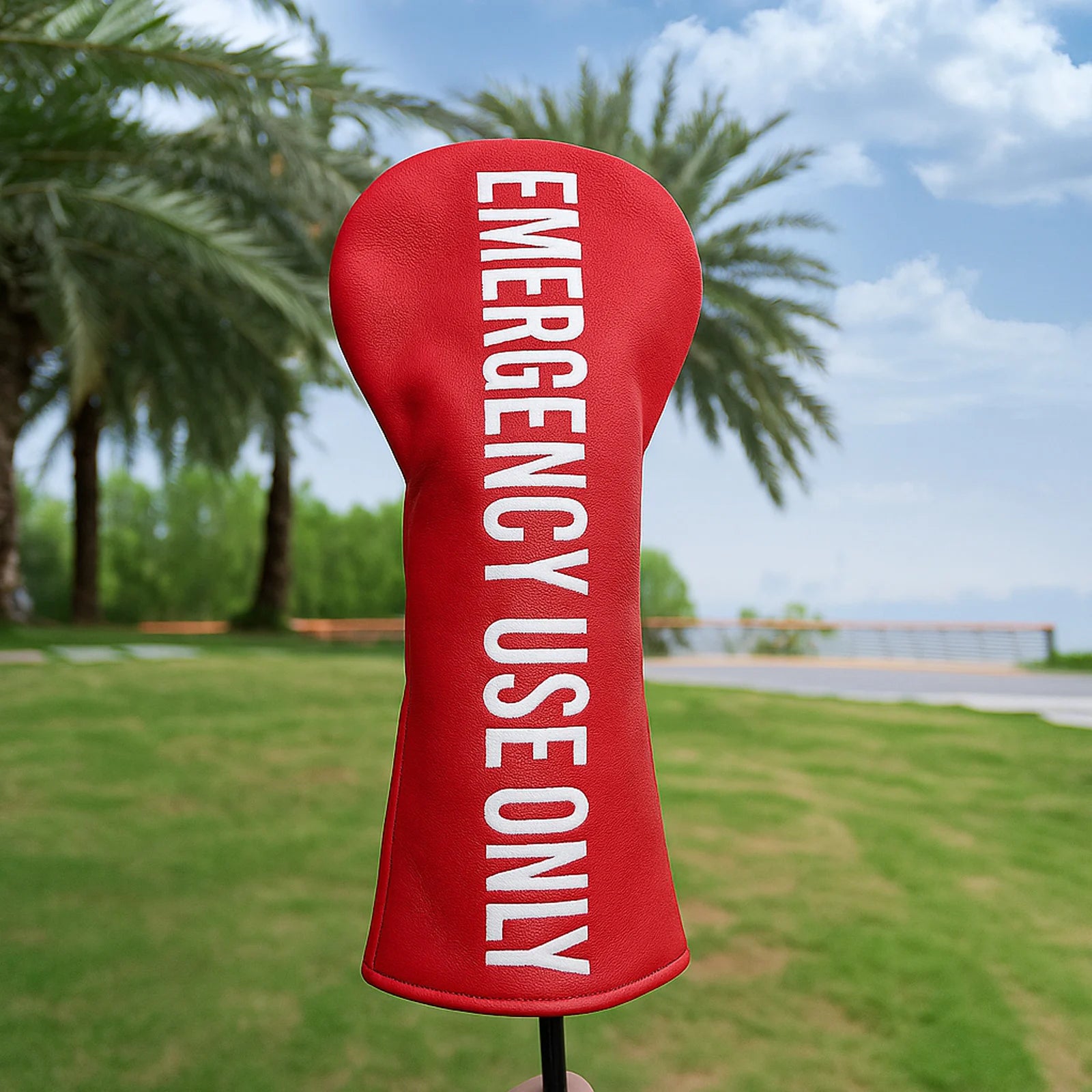 Factory Price Golf Club Headcovers Red Premium Leather Golf Driver Fariway Wood Covers Hybrid Head Covers 3 Wood Golf Head Cover