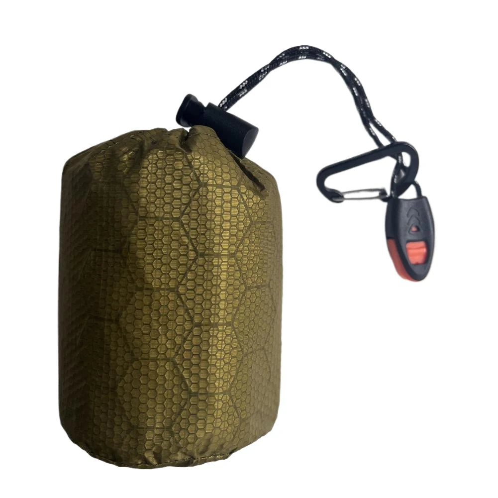 2-5PCS Waterproof Thermal Emergency Sleeping Bag Portable Bivy Sack Survival Blanket Bags Windproof for Camping Hiking Outdoor