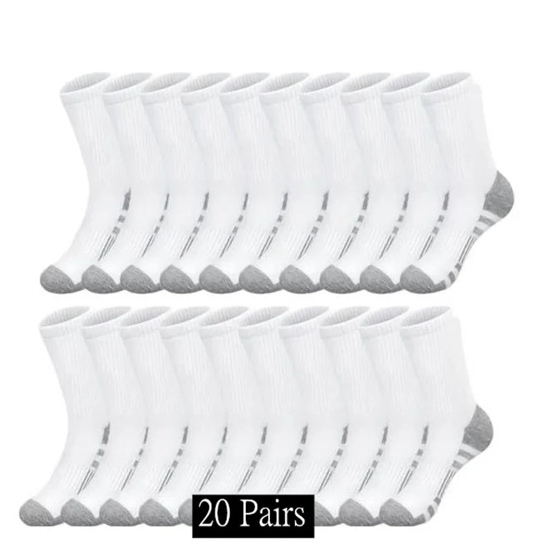 10/20/30 Pairs Men's & Women's Classic Crew Socks