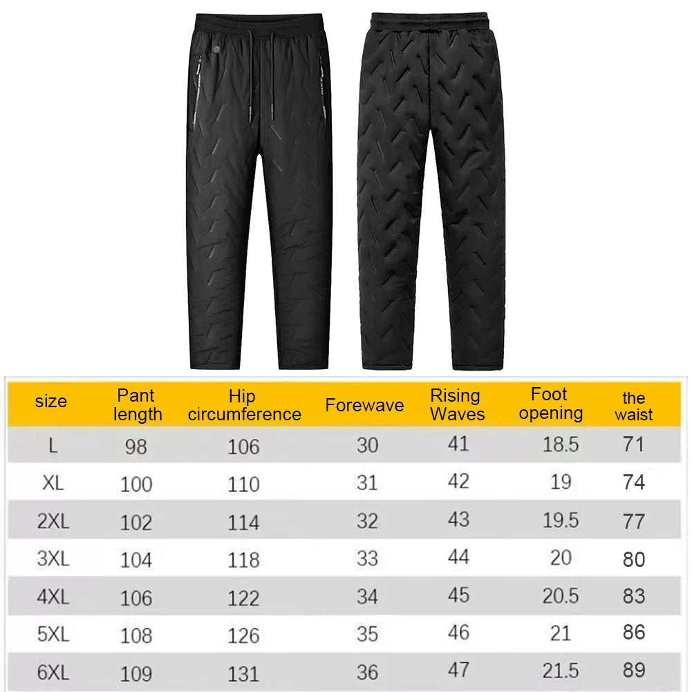 USB Unisex Self Heating Trousers Waterproof - Thermal