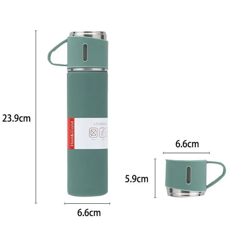 500ML Stainless Steel Thermos Vacuum Flask Gift Set