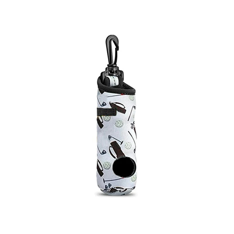 Portable Golf Ball Bag Large Capacity Golf Ball Storage Pouch Golf Waist Holder Bag Mini Golf Ball Container Can Hold 3 Balls