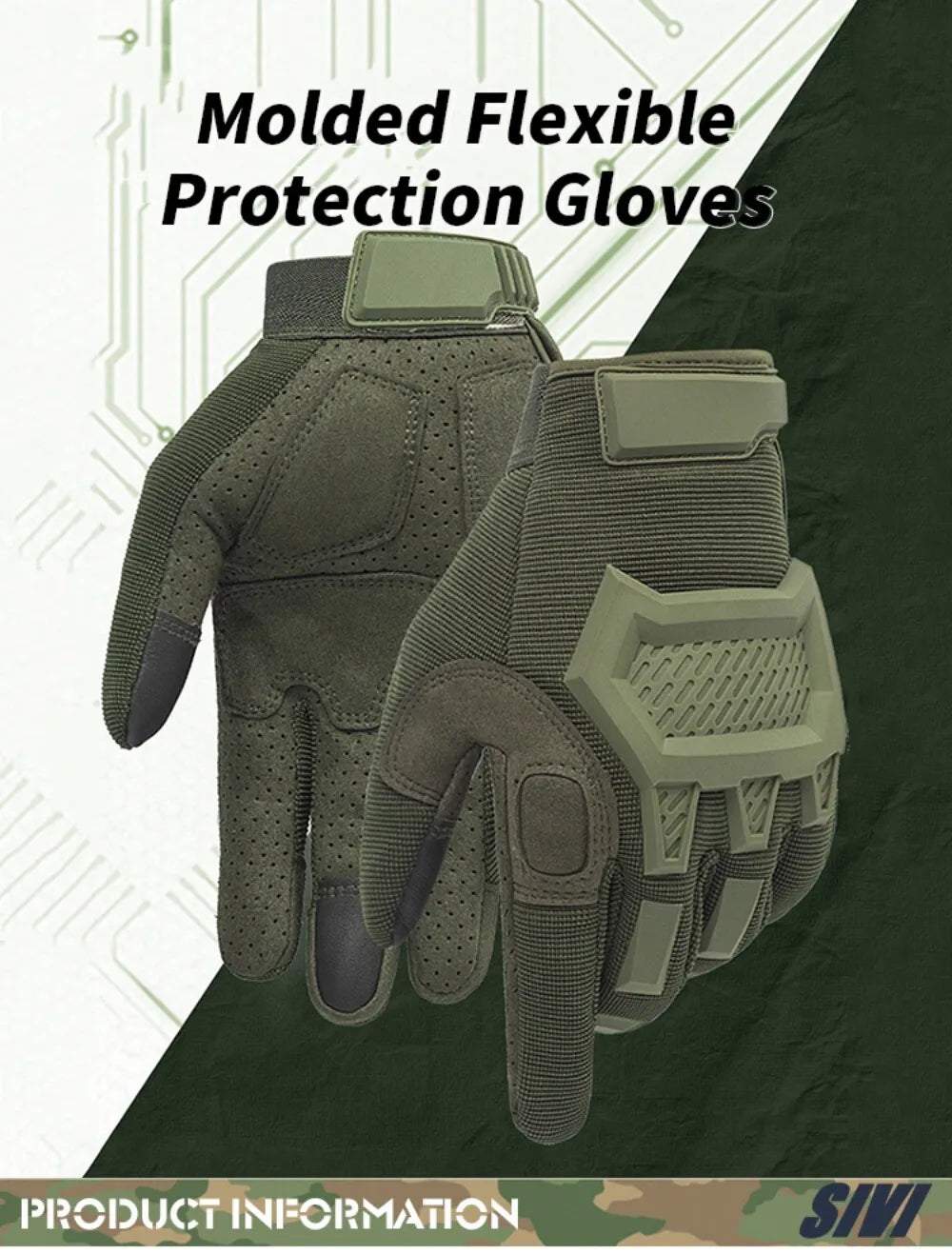 Tactical Gloves for Men - Women Hunting Shooting Motorcycle